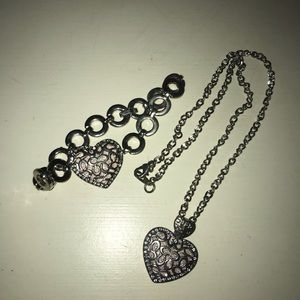 Matching Coach necklace and bracelet